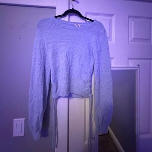 Blue soft sweater